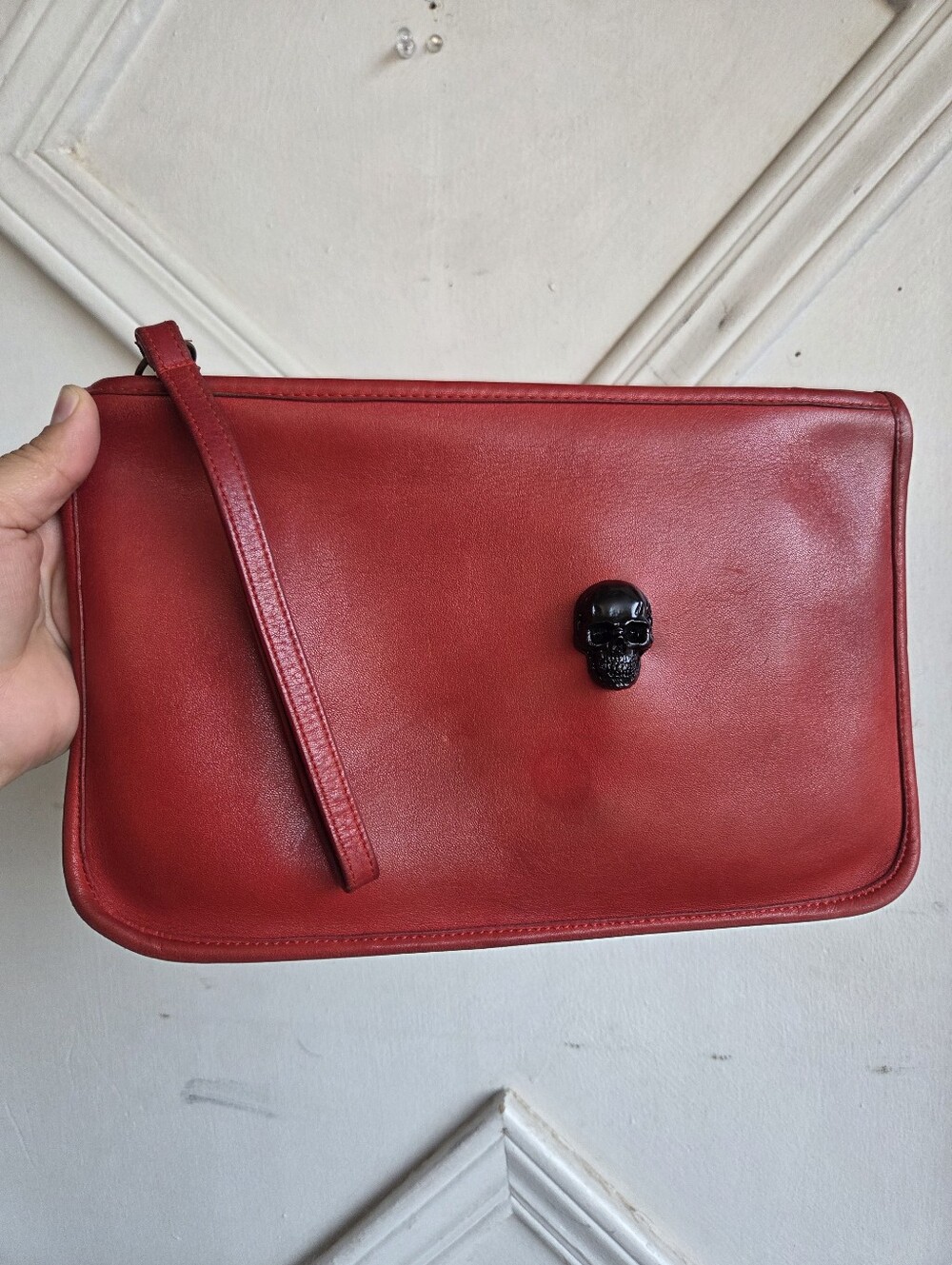 Vintage Coach NYC Red Slim Clutch Standard 9560 ❤️💋